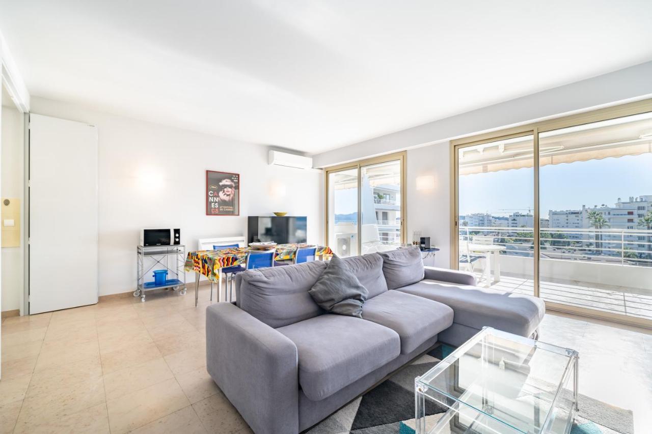 Palm Beach- Free Wifi- Parking- Sea View Apartamento Cannes Exterior foto